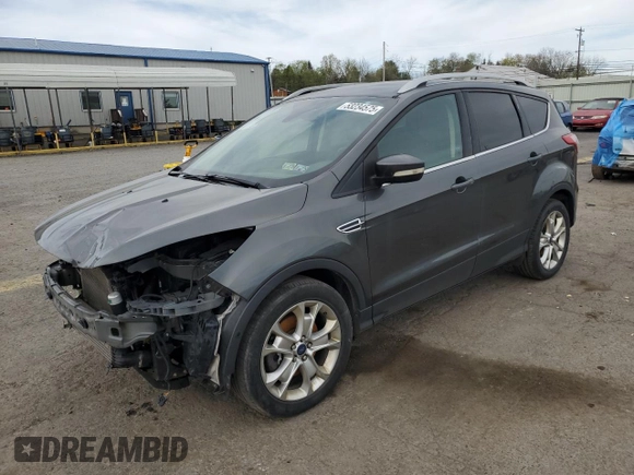 2016 Ford Escape Titanium with VIN 1FMCU9J95GUC17688, listed as a Copart auction lot 53234575 with 124,030 mi miles and Salvage Title. Bid and sale history available at DreamBid. Image 1.