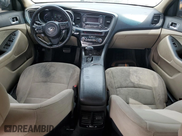2015 Kia Optima Hybrid with VIN KNAGM4AD0F5081814, listed as a Copart auction lot 53929215 with 165,969 mi miles and Clean Title. Bid and sale history available at carsss.com. Image 8.