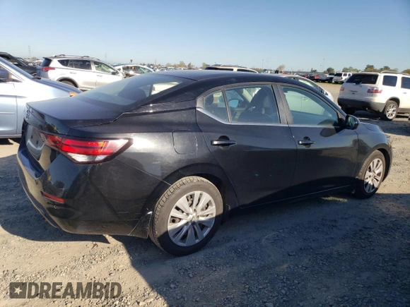2020 Nissan Sentra S with VIN 3N1AB8BVXLY230437, listed as a Copart auction lot 50471005 with 134,605 mi miles and Clean Title. Bid and sale history available at carsss.com. Image 3.