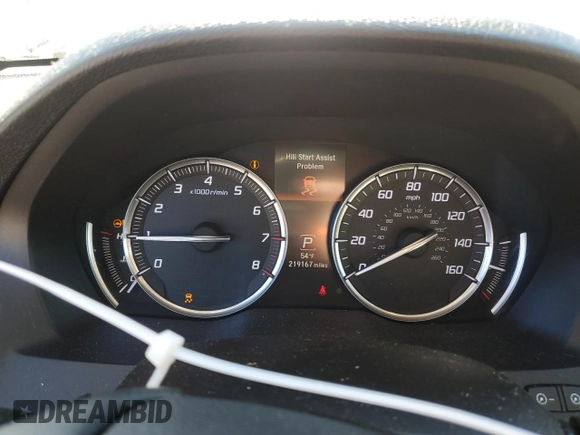 2015 Acura MDX with VIN 5FRYD3H24FB014281, listed as a Copart auction lot 88963145 with 219,167 mi miles and Salvage title. Bid and sale history available at DreamBid. Image 9.