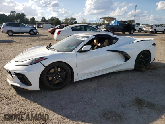 2020 Chevrolet Corvette 2LT with VIN 1G1Y72D47L5109191, listed as a Copart auction lot 77232024 with 48,644 mi miles and Salvage Title. Bid and sale history available at carsss.com. Image 1.