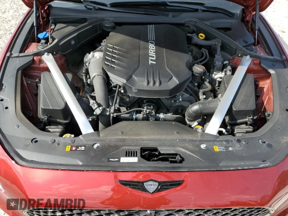 2023 Genesis G70 3.3T with VIN KMTG54TE1PU128010, listed as a Copart auction lot 67628944 with 11,307 mi miles and Salvage Title. Bid and sale history available at carsss.com. Image 11.