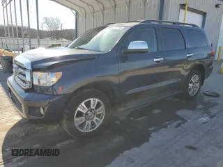 2008 Toyota Sequoia Ltd with VIN 5TDBY68A38S003498, listed as a Copart auction lot 49222195 with 404,410 mi miles and Salvage Title. Bid and sale history available at carsss.com. Image 1.