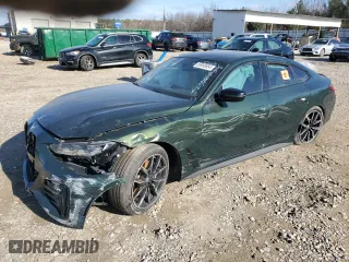 2023 BMW i4 eDrive40 with VIN WBY73AW08PFN49504, listed as a Copart auction lot 85935954 with 0 mi miles and Salvage Title. Bid and sale history available at carsss.com. Image 1.