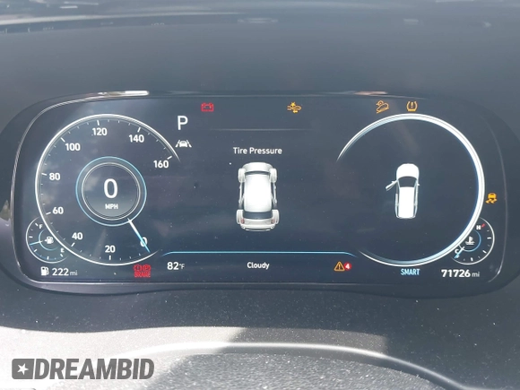 2020 Hyundai Palisade Limited with VIN KM8R5DHE9LU074994, listed as a IAAI auction lot 42596378 with 71,726 mi miles and . Bid and sale history available at DreamBid. Image 7.