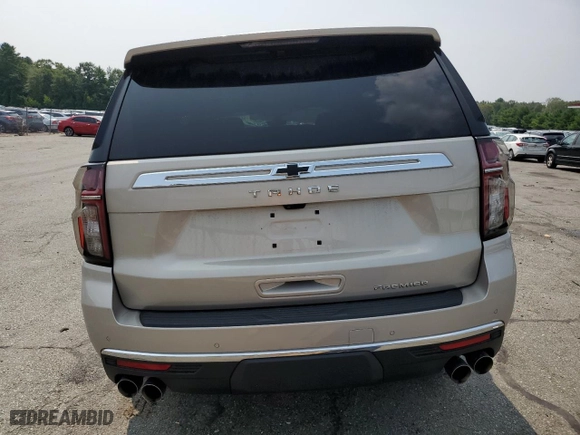 2021 Chevrolet Tahoe Premier with VIN 1GNSKSKD1MR221226, listed as a Copart auction lot 66362204 with 17,074 mi miles and Salvage Title. Bid and sale history available at carsss.com. Image 6.