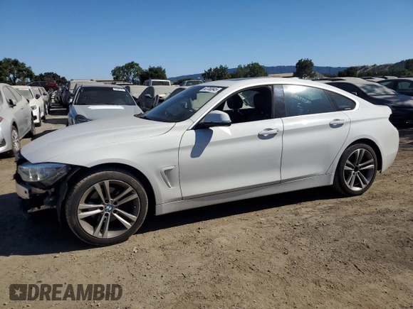 2017 BMW 4 Series 430i xDrive with VIN WBA4F9C33HG813021, listed as a Copart auction lot 63780845 with 69,520 mi miles and Salvage title. Bid and sale history available at DreamBid. Image 1.