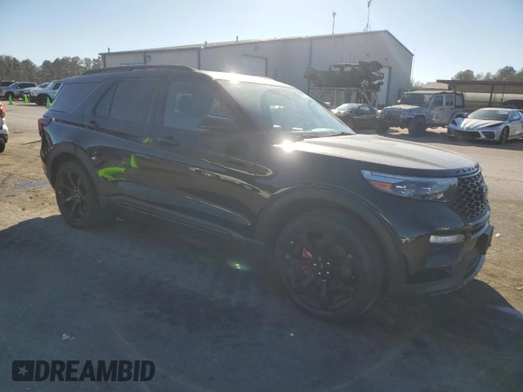 2024 Ford Explorer ST with VIN 1FM5K8GC9RGA19712, listed as a Copart auction lot 86124774 with 50,544 mi miles and Salvage Title. Bid and sale history available at carsss.com. Image 4.