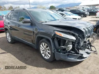 2016 Jeep Cherokee Limited with VIN 1C4PJLDS8GW233799, listed as a IAAI auction lot 41734376 with 114,187 mi miles. Bid and sale history available at carsss.com. Image 1.