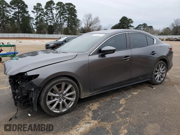 2019 Mazda 3 w/Select Pkg with VIN 3MZBPAAL9KM113347, listed as a Copart auction lot 87378514 with 35,244 mi miles and Salvage Title. Bid and sale history available at carsss.com. Image 1.