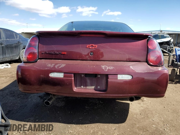 2002 Chevrolet Monte Carlo SS z VIN 2G1WX15K029187537, wystawiony jako Copart lot #47825775 z przebiegiem 157 873 mil mil oraz Czysty tytuł • Clean title. Historia ofert i sprzedaży dostępna na DreamBid. Obrazek 6.