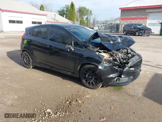2019 Ford Fiesta ST with VIN 3FADP4GX8KM160477, listed as a IAAI auction lot 40784733 with 81,909 mi miles. Bid and sale history available at carsss.com. Image 1.