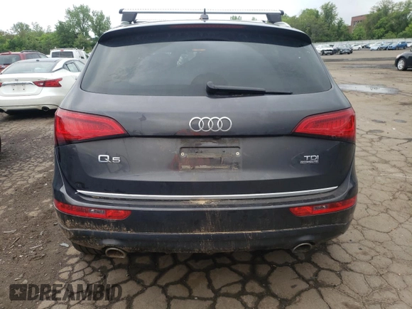 2016 Audi Q5 Premium Plus with VIN WA1CVAFP0GA059587, listed as a Copart auction lot 56533385 with 126,628 mi miles and Salvage title. Bid and sale history available at DreamBid. Image 6.
