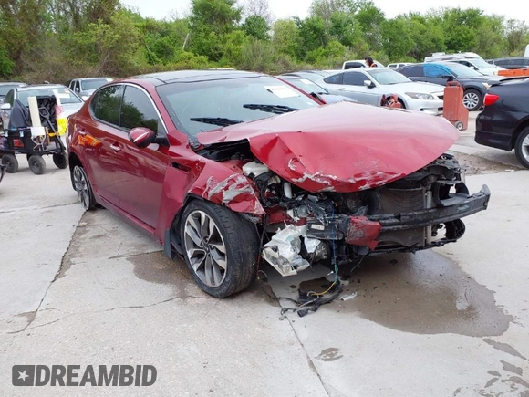 2015 Kia Optima SX Turbo with VIN 5XXGR4A62FG366404, listed as a IAAI auction lot 41928324 with 139,268 mi miles. Bid and sale history available at carsss.com. Image 1.