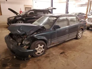1998 Honda Civic EX with VIN 1HGEJ8644WL048394, listed as a Copart auction lot 83561754 with 221,584 mi miles and Salvage Title. Bid and sale history available at carsss.com. Image 1.