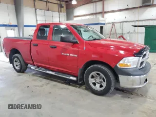 2012 Ram 1500 ST with VIN 1C6RD7FP8CS291341, listed as a Copart auction lot 51767285 with 126,341 mi miles and Salvage title. Bid and sale history available at DreamBid. Image 4.