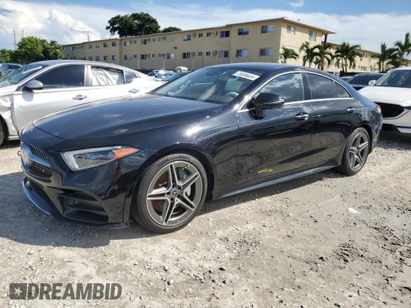 2019 Mercedes-Benz CLS with VIN WDD2J5JB7KA039724, listed as a Copart auction lot 75936634 with 30,424 mi miles and Salvage Title. Bid and sale history available at carsss.com. Image 1.