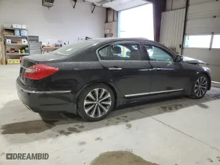 2013 Hyundai Genesis 5.0L R-Spec with VIN KMHGC4DHXDU242785, listed as a Copart auction lot 48406835 with 107,598 mi miles and Salvage Title. Bid and sale history available at carsss.com. Image 3.