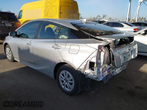 2016 Toyota Prius Two with VIN JTDKBRFU4G3014560, listed as a IAAI auction lot 41968960 with 101,530 mi miles and . Bid and sale history available at DreamBid. Image 3.