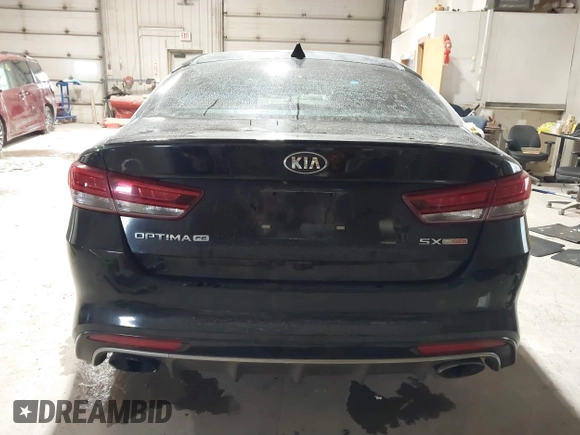 2016 Kia Optima SX Turbo with VIN 5XXGW4L27GG106780, listed as a IAAI auction lot 41586007 with 114,756 mi miles and . Bid and sale history available at carsss.com. Image 17.
