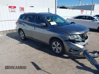 2019 Nissan Pathfinder SV z VIN 5N1DR2MM1KC643549, wystawiony jako IAAI lot #41223662 z przebiegiem 89 113 mil mil oraz . Historia ofert i sprzedaży dostępna na DreamBid. Obrazek 1.