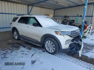 2020 Ford Explorer Limited with VIN 1FM5K8FWXLGD10741, listed as a Copart auction lot 45203355 with 0 mi miles and Salvage Title. Bid and sale history available at carsss.com. Image 4.