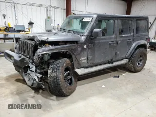 2018 Jeep Wrangler Unlimited Sport S z VIN 1C4HJXDG6JW133411, wystawiony jako Copart lot #82704734 z przebiegiem 46 141 mil mil oraz Szkody całkowita. Historia ofert i sprzedaży dostępna na DreamBid. Obrazek 1.