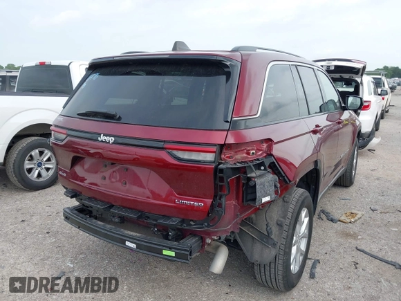2023 Jeep Grand Cherokee Limited with VIN 1C4RJHBGXPC614527, listed as a IAAI auction lot 42121821 with 35,874 mi miles and . Bid and sale history available at DreamBid. Image 4.