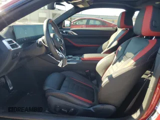 2025 BMW 4 Series с VIN WBA73DA06SCS99942, выставлен на аукционе Copart как лот 45452165 с пробегом 5 129 миль миль и Списание • Salvage title. История ставок и продаж доступна на DreamBid. Изображение 7.