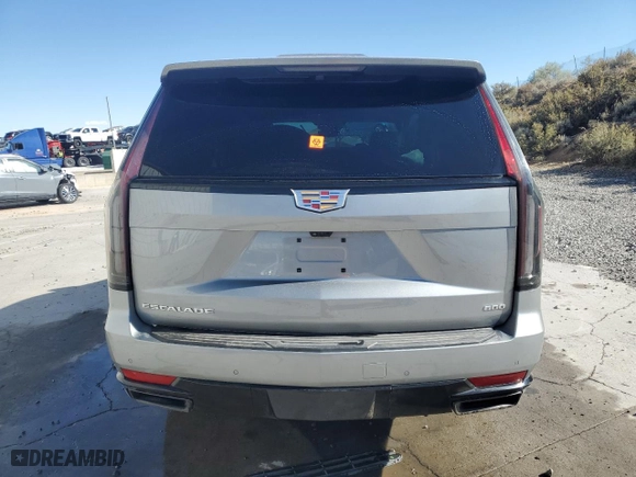 2023 Cadillac Escalade 4WD Sport with VIN 1GYS4FKL1PR195338, listed as a Copart auction lot 71049314 with 0 mi miles and Salvage Title. Bid and sale history available at carsss.com. Image 6.