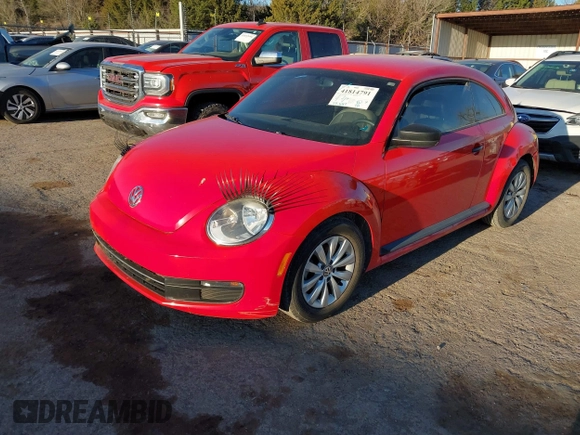 2015 Volkswagen Beetle Fleet Edition with VIN 3VWF17AT9FM627923, listed as a IAAI auction lot 41814791 with 94,647 mi miles and . Bid and sale history available at DreamBid. Image 2.