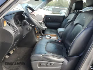 2012 Infiniti QX56 7-passenger with VIN JN8AZ2NE1C9021390, listed as a Copart auction lot 76475574 with 159,671 mi miles and Salvage Title. Bid and sale history available at carsss.com. Image 7.