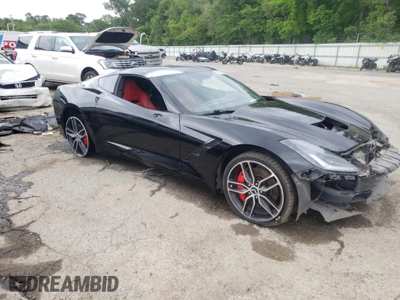 2015 Chevrolet Corvette Z51 2LT with VIN 1G1YK2D77F5109902, listed as a Copart auction lot 50784194 with 128,877 mi miles and Salvage title. Bid and sale history available at DreamBid. Image 4.