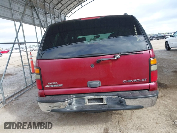 2005 Chevrolet Tahoe LS with VIN 1GNEC13V35R103563, listed as a IAAI auction lot 42645990 with 319,891 mi miles and . Bid and sale history available at DreamBid. Image 16.