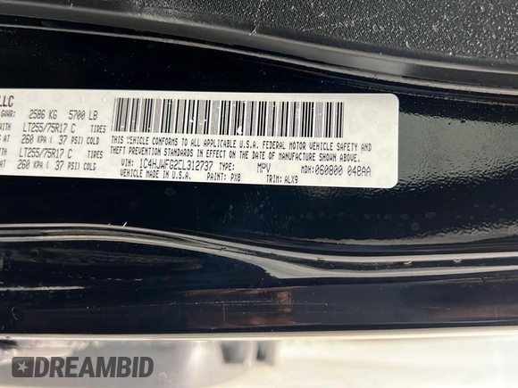 2014 Jeep Wrangler Unlimited Rubicon X with VIN 1C4HJWFG2EL312737, listed as a Copart auction lot 56547735 with 121,477 mi miles and Clean title. Bid and sale history available at DreamBid. Image 10.