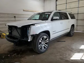 2018 GMC Yukon XL Denali with VIN 1GKS2HKJ8JR133579, listed as a Copart auction lot 52156435 with 155,672 mi miles and Salvage Title. Bid and sale history available at carsss.com. Image 1.