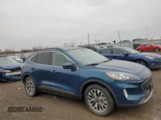 2020 Ford Escape Titanium Hybrid z VIN 1FMCU9DZXLUB95757, wystawiony jako Copart lot #47472845 z przebiegiem 39 622 mil mil oraz Szkoda całkowita • Salvage title. Historia ofert i sprzedaży dostępna na DreamBid. Obrazek 4.