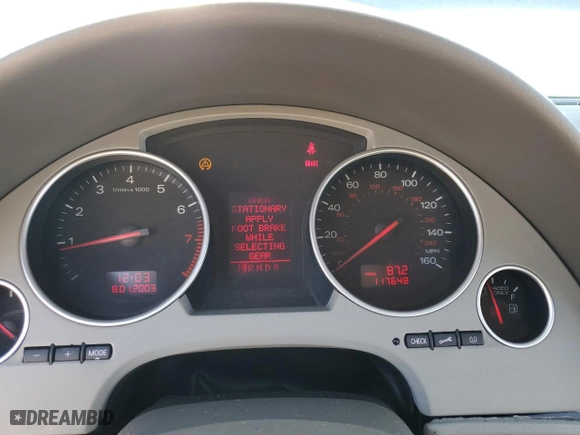 2005 Audi A4 1.8T with VIN WAUAC48HX5K001002, listed as a Copart auction lot 78748294 with 117,648 mi miles and Clean Title. Bid and sale history available at carsss.com. Image 9.