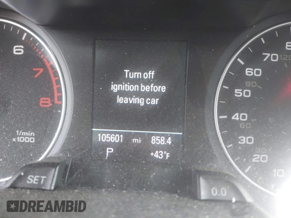 2013 Audi allroad A4 Premium Plus z VIN WA1UFAFL0DA091224, wystawiony jako IAAI lot #41679816 z przebiegiem 105 601 mil mil oraz . Historia ofert i sprzedaży dostępna na DreamBid. Obrazek 15.