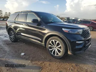 2022 Ford Explorer ST-Line with VIN 1FMSK7KH1NGA28334, listed as a Copart auction lot 85767614 with 44,802 mi miles and Salvage Title. Bid and sale history available at carsss.com. Image 4.
