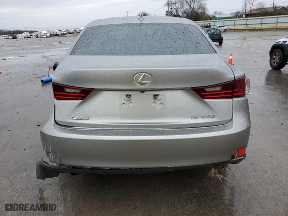 2015 Lexus IS 350 with VIN JTHBE1D21F5016732, listed as a Copart auction lot 43412245 with 88,806 mi miles and Salvage Title. Bid and sale history available at carsss.com. Image 6.