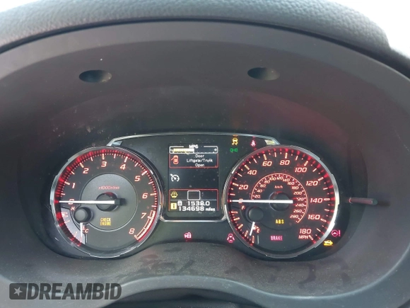 2015 Subaru WRX Premium z VIN JF1VA1D61F9828611, wystawiony jako IAAI lot #42414713 z przebiegiem 134 698 mil mil oraz . Historia ofert i sprzedaży dostępna na DreamBid. Obrazek 7.
