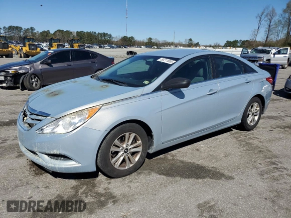 2011 Hyundai Sonata GLS with VIN 5NPEB4AC0BH213567, listed as a Copart auction lot 50211665 with 179,449 mi miles and Salvage Title. Bid and sale history available at DreamBid. Image 1.