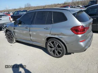 2021 BMW X3 M with VIN 5YMTS0C06M9G49879, listed as a Copart auction lot 45193814 with 27,993 mi miles and Non Repairable. Bid and sale history available at carsss.com. Image 2.