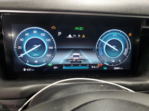 2022 Hyundai Tucson Hybrid SEL Convenience with VIN KM8JFCA12NU061759, listed as a Copart auction lot 42361665 with 28,841 mi miles and Salvage Title. Bid and sale history available at carsss.com. Image 9.