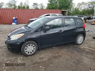 2014 Nissan Note S with VIN 3N1CE2CP1EL397783, listed as a Copart auction lot 55962895 with 108,769 mi miles and Salvage title. Bid and sale history available at DreamBid. Image 1.
