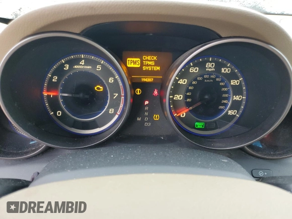 2009 Acura MDX with VIN 2HNYD28219H507856, listed as a Copart auction lot 44466575 with 194,207 mi miles and Salvage Title. Bid and sale history available at carsss.com. Image 9.