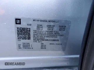 2018 Buick Enclave Premium with VIN 5GAEVBKW6JJ188525, listed as a Copart auction lot 45664805 with 91,563 mi miles and Salvage Title. Bid and sale history available at carsss.com. Image 13.