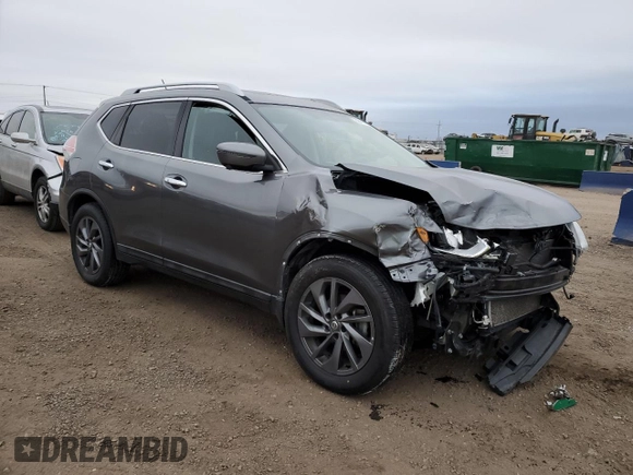 2016 Nissan Rogue SV with VIN 5N1AT2MT6GC824326, listed as a Copart auction lot 88476785 with 70,111 mi miles and Salvage Title. Bid and sale history available at carsss.com. Image 4.