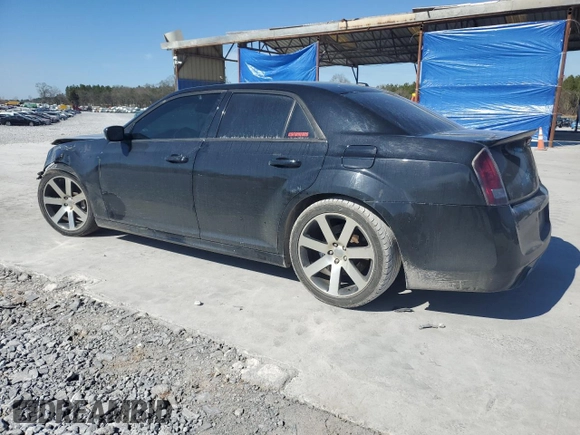 2012 Chrysler 300 SRT8 with VIN 2C3CCAFJ0CH801896, listed as a Copart auction lot 46991275 with 117,467 mi miles and Salvage Title. Bid and sale history available at carsss.com. Image 2.